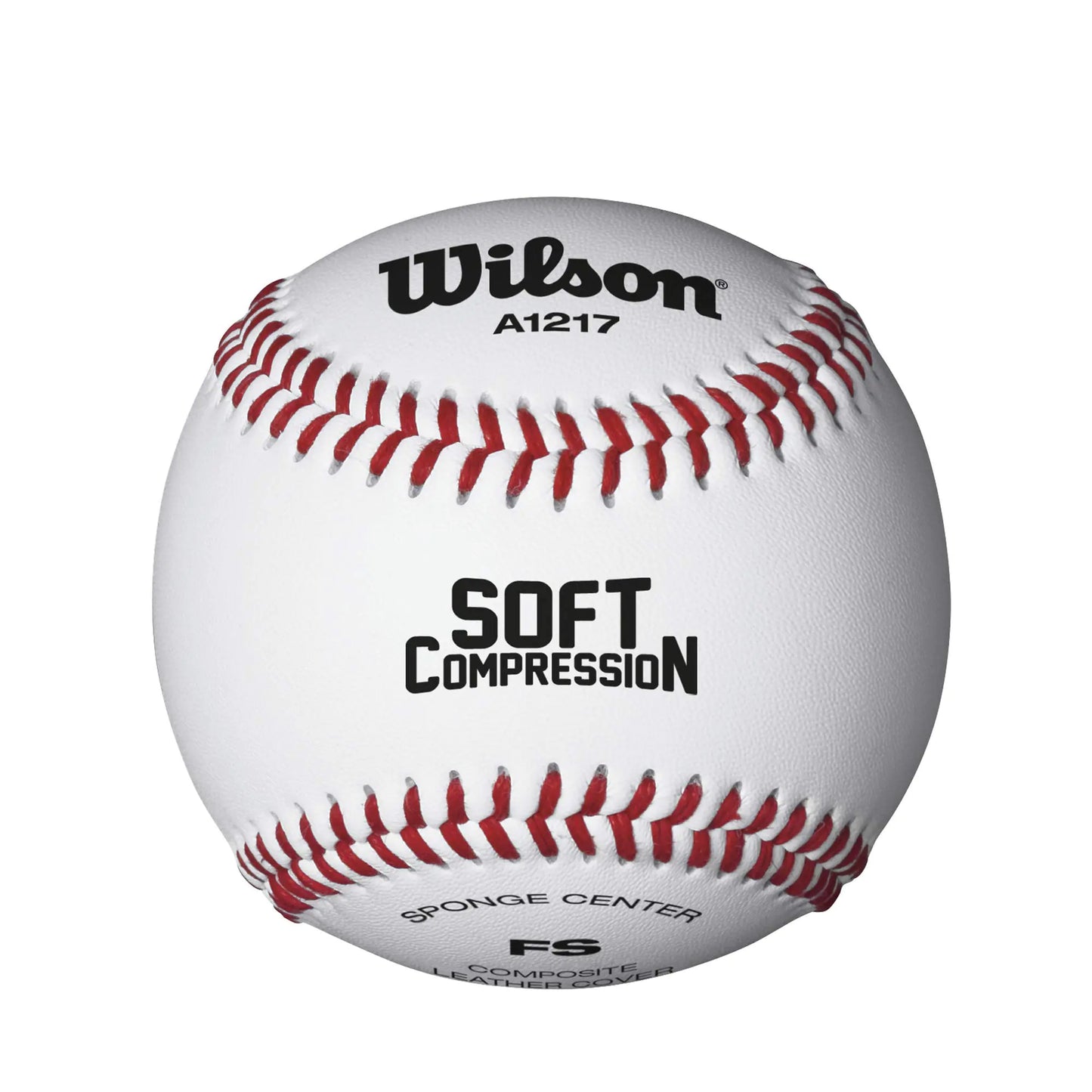 WILSON Sporting Goods Practice and Soft Compression Baseballs A1217 FS (One Dozen) white