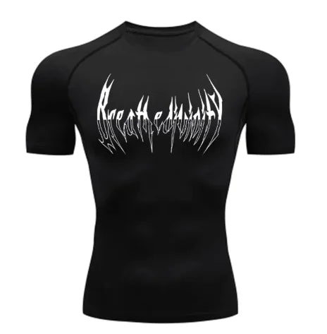 Men's Fitness Close-fitting Short Sleeve Shirt