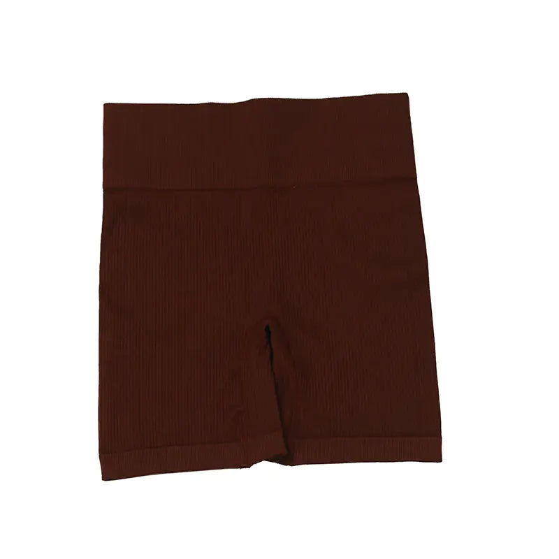 High-Stretch Pure Color Yoga Shorts and Fitness Pants