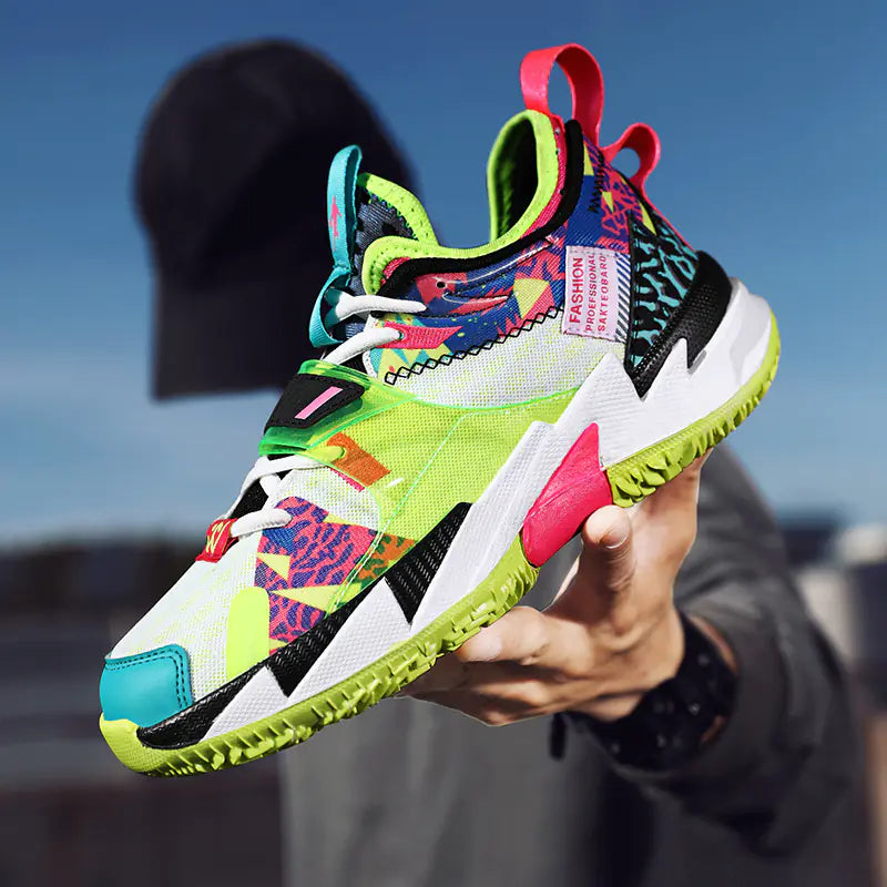 Trendy Men's Basketball Shoes with Breathable Mesh