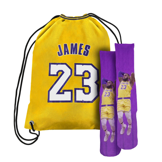 Forever Fanatics Youth Boys #23 Basketball Socks Sports Athletic Crew Socks Set (S6- Socks Set)
