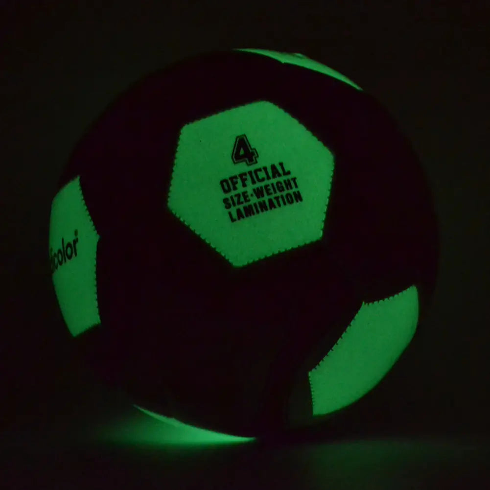 Luminous PU Soccer Ball for Adults and Kids Sports